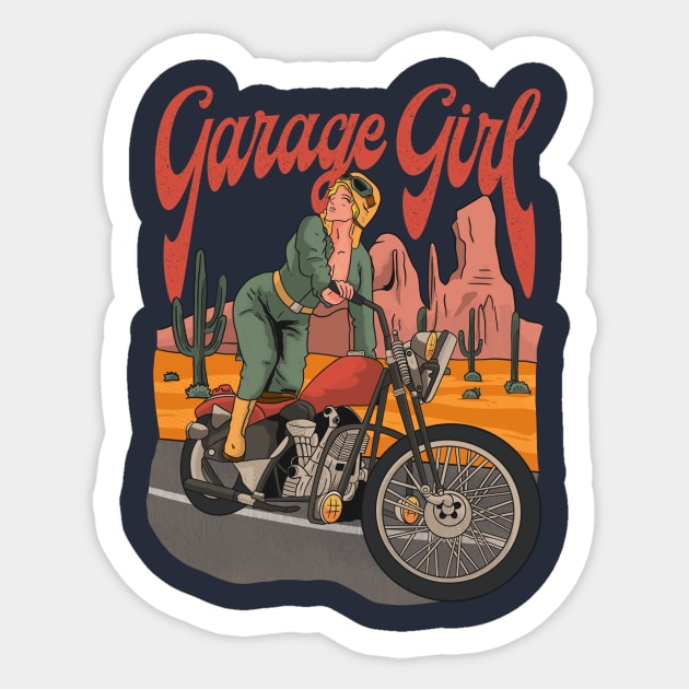 Garage girl Sticker by lasthopeparty